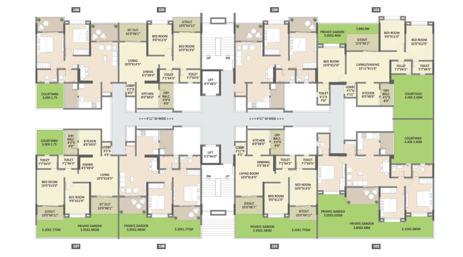 Hermosa-casa-Typical-Floor-plan